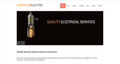 Desktop Screenshot of petersonelectricllc.com