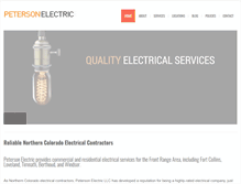 Tablet Screenshot of petersonelectricllc.com